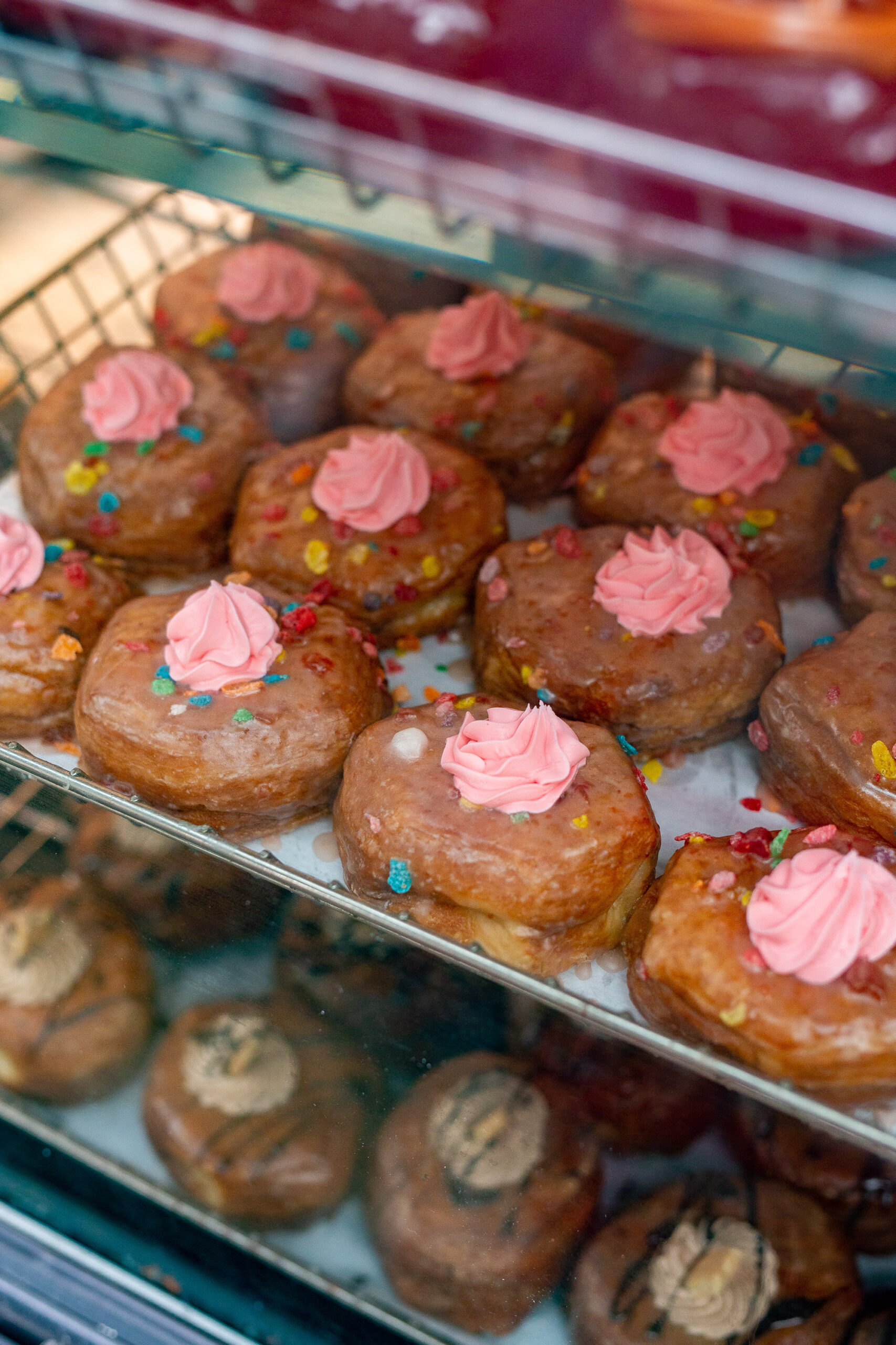 Fruity Pebble Cereal doughnut form Donut Pub 
