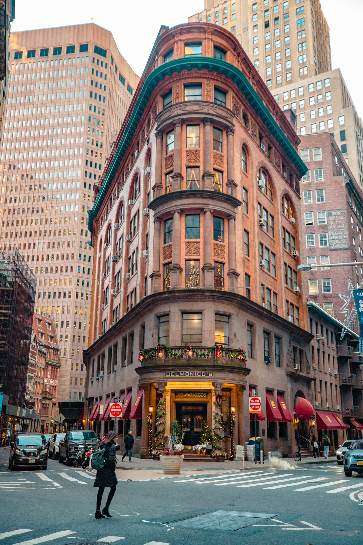 delmonicos steakhouse, financial district