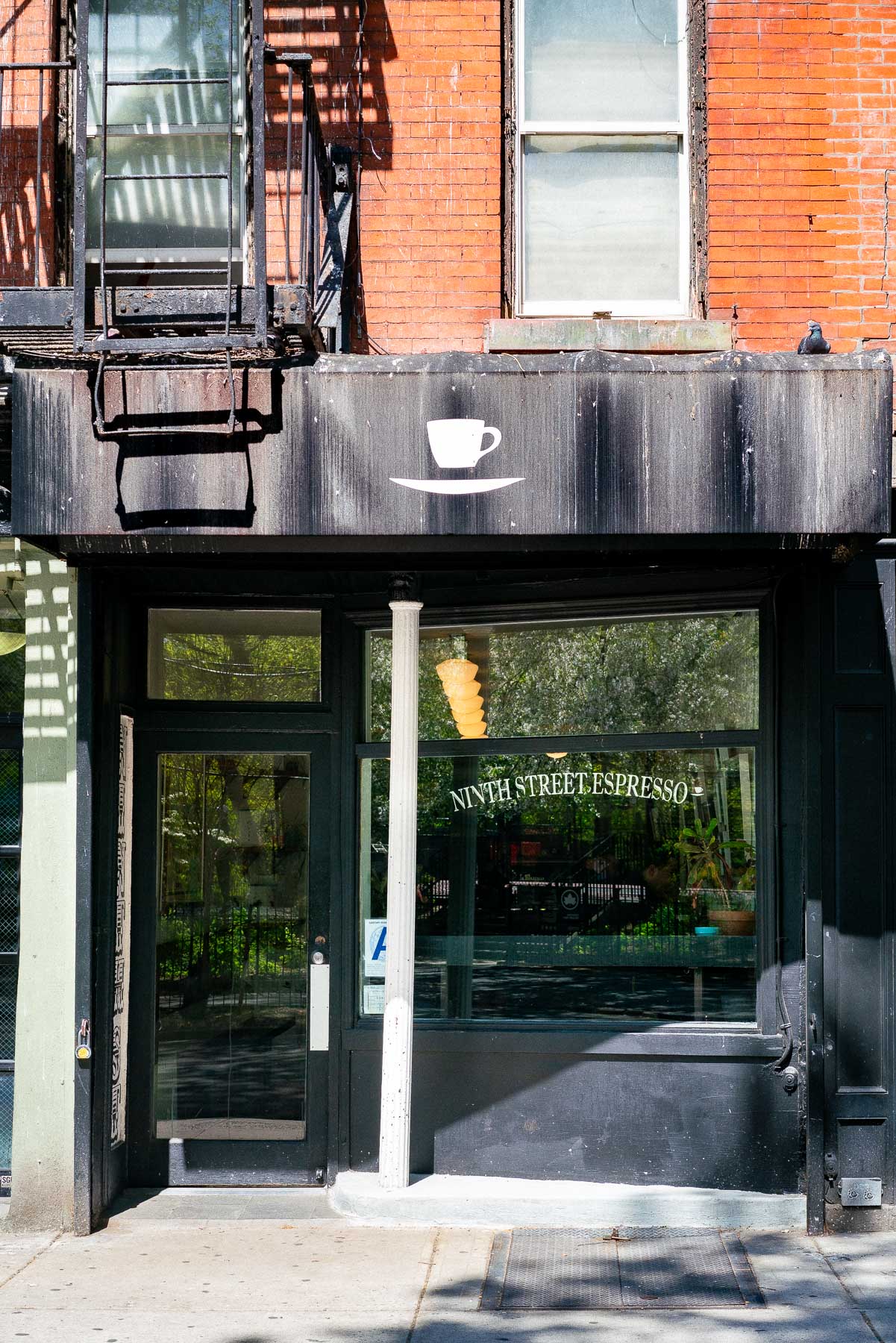 Entrance to Ninth Street Espresso in the East Village
