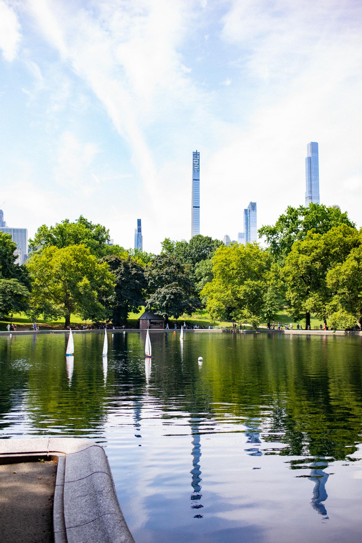 Sailboats at Conservatory Water in Central Park
